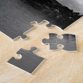 ノースカロライナの湖の景色の写真 ジグソーパズル (側面)