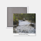 ノースカロライナの滝 マグネット (正面/裏面)