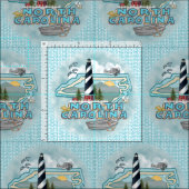 ノースカロライナの灯台 ファブリック (タイル)