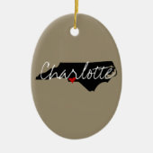 ノースカロライナの町 セラミックオーナメント (正面)