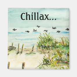 ノースカロライナの砂丘とシーグルアウターバンク マグネット