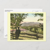 ノースカロライナの祖父の山ヴィンテージ ポストカード (正面/裏面)