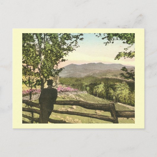 ノースカロライナの祖父の山ヴィンテージ ポストカード (正面)