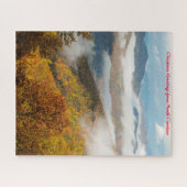 ノースカロライナの秋。クリスマスの挨拶 ジグソーパズル (横)