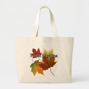 ノースカロライナの紅葉 ラージトートバッグ