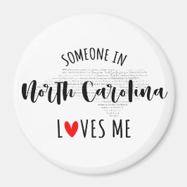 ノースカロライナの誰かが私の磁石を愛している マグネット