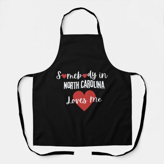 ノースカロライナの誰かが私を愛している エプロン (正面)