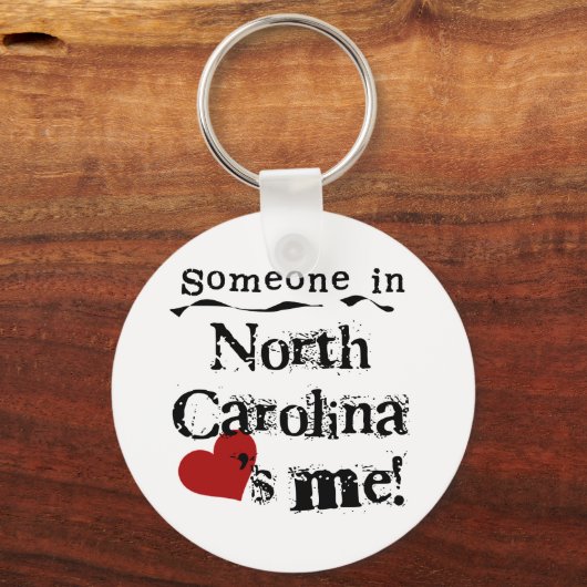 ノースカロライナの誰かが私を愛している キーホルダー (正面)