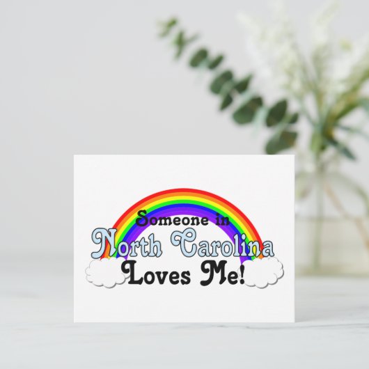ノースカロライナの誰かが私を愛している ポストカード (スタンド正面)