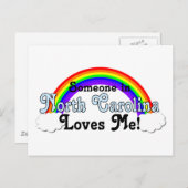 ノースカロライナの誰かが私を愛している ポストカード (正面/裏面)