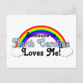 ノースカロライナの誰かが私を愛している ポストカード (正面)