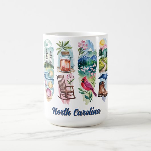 ノースカロライナの風景 コーヒーマグカップ (中央)