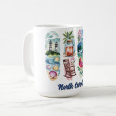 ノースカロライナの風景 コーヒーマグカップ (正面左)