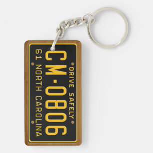 ノースカロライナの1961年のヴィンテージのナンバープレートKeychain キーホルダー
