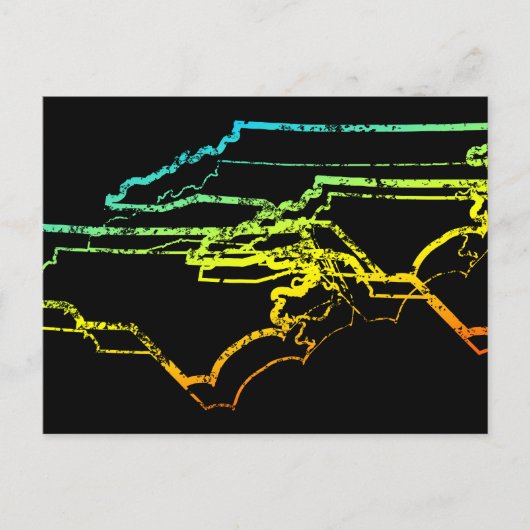 ノースカロライナぼやけーチル ポストカード (正面)