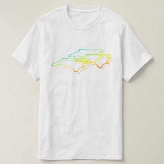 ノースカロライナぼやけーチル Tシャツ (デザイン正面)
