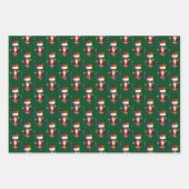 ノースカロライナを訪れるスイートサンタクロース ラッピングペーパーシート (正面2)