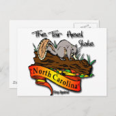 ノースカロライナタールかかと州グレーリス ポストカード (正面/裏面)
