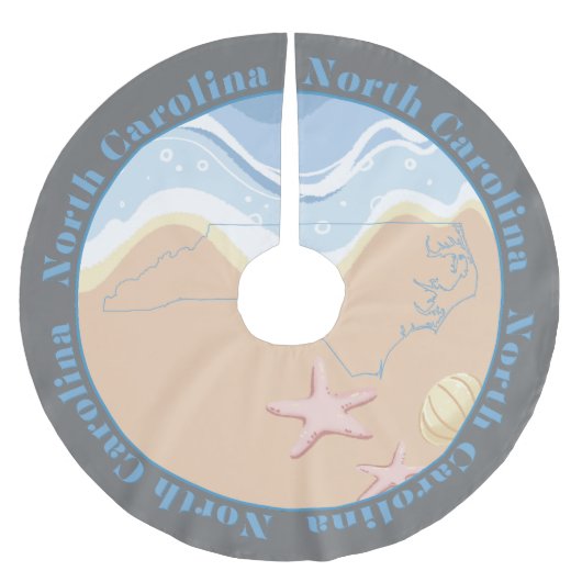 ノースカロライナビーチ ブラッシュドポリエステルツリースカート (正面)