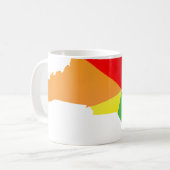 ノースカロライナプライド。 コーヒーマグカップ (正面左)