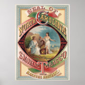ノースカロライナヴィンテージたばこ広告印 ポスター (正面)
