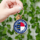 ノースカロライナ丸エンブレム キーホルダー (手)