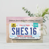 ノースカロライナ免許証 16歳誕生日 招待状 (スタンド正面)