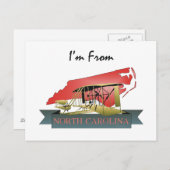ノースカロライナ出身 ポストカード (正面/裏面)
