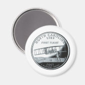 ノースカロライナ四半期 マグネット (正面/裏面)