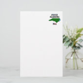 ノースカロライナ地図と文字 便箋 (スタンド正面)