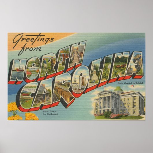 ノースカロライナ大文字のシーン3 ポスター (正面)