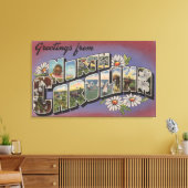 ノースカロライナ大文字のシーン4 キャンバスプリント (インサイチュ (リビング))