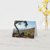 ノースカロライナ山のメッセージカード カード (黄色い花)