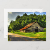 ノースカロライナ山脈のオールドバーン ポストカード (正面/裏面)