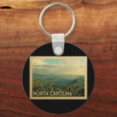 ノースカロライナ山脈ヴィンテージトラベル キーホルダー (正面)
