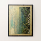 ノースカロライナ山脈ヴィンテージトラベル ジグソーパズル (縦)