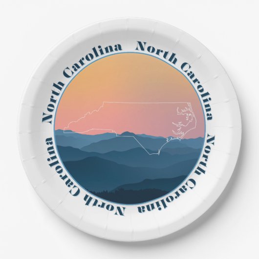 ノースカロライナ山脈 ペーパープレート (正面)