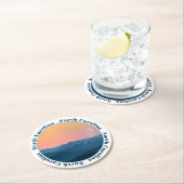 ノースカロライナ山脈 ラウンドペーパーコースター (インサイチュ)