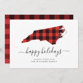 ノースカロライナ州からのハッピーホリデーズウォームウィッシュ (正面/裏面)