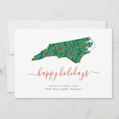 ノースカロライナ州からのハッピーホリデーズウォームウィッシュ (正面)