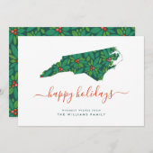 ノースカロライナ州からのハッピーホリデーズウォームウィッシュ (正面/裏面)