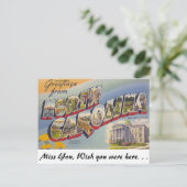 ノースカロライナ州からの挨拶 ポストカード (スタンド正面)