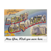 ノースカロライナ州からの挨拶