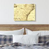 ノースカロライナ州とサウスカロライナ州 – パノラマ キャンバスプリント (インサイチュ (寝室))