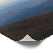 ノースカロライナ州のブルーリッジ秋山脈 ポスター (角)