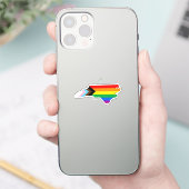 ノースカロライナ州のプライドLGBTQプログレスプライド シール (スマートフォン)