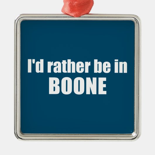 ノースカロライナ州のボーンに行きたい メタルオーナメント (正面)