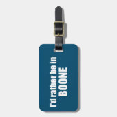 ノースカロライナ州のボーンに行きたい ラゲッジタグ (正面縦)