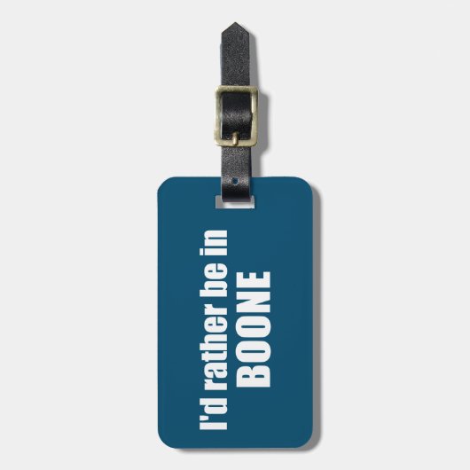 ノースカロライナ州のボーンに行きたい ラゲッジタグ (正面縦)