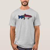 ノースカロライナ州のマス釣り Tシャツ (正面)